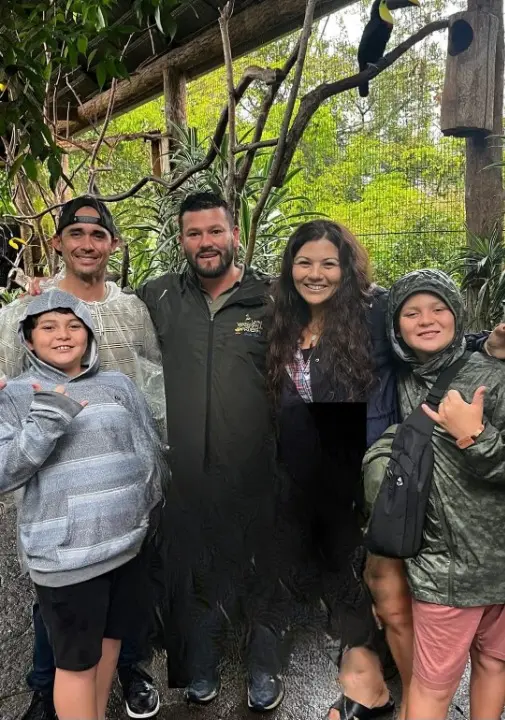 Family enjoying a guided rainforest tour in Costa Rica